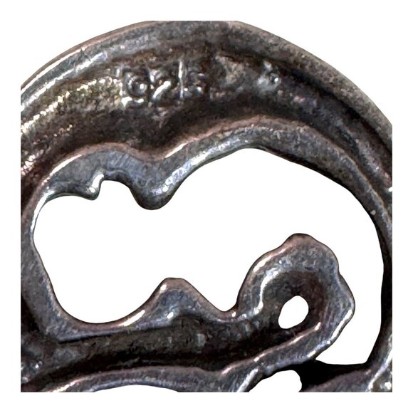 Crescent Moon Crystal Point Pendant Pinup Woman Riding Moon Silhouette Celestial - Picture 4 of 5